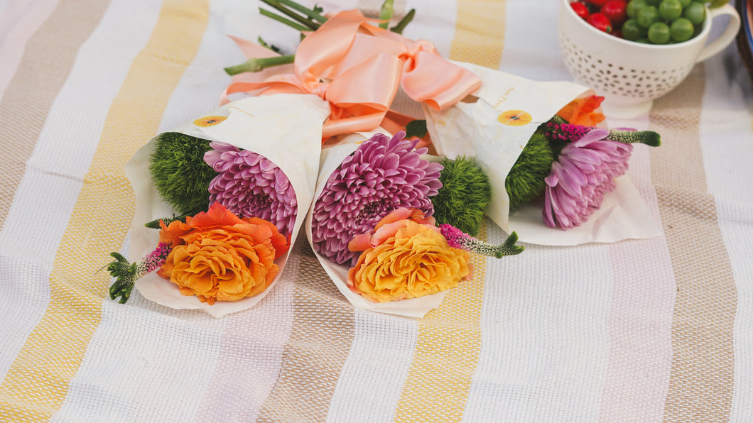 3 Mini Bouquets Mixtos - Mother's Day Collection