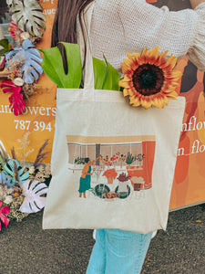 Pick Flowers tote bag
